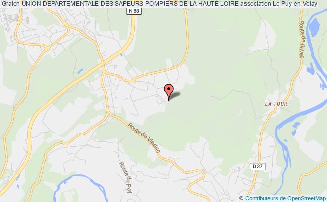 plan association Union Departementale Des Sapeurs Pompiers De La Haute Loire Le Puy-en-Velay