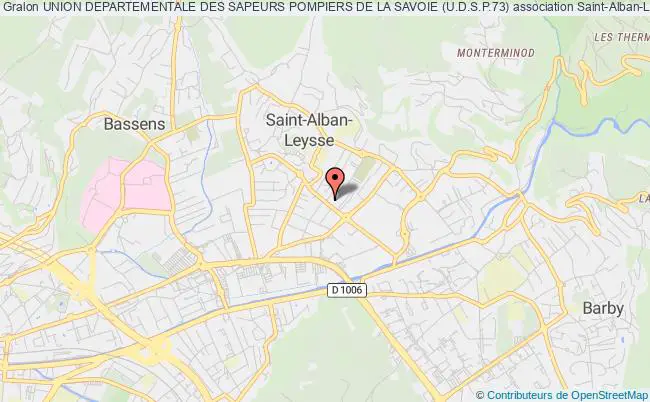 plan association Union Departementale Des Sapeurs Pompiers De La Savoie (u.d.s.p.73) Saint-Alban-Leysse