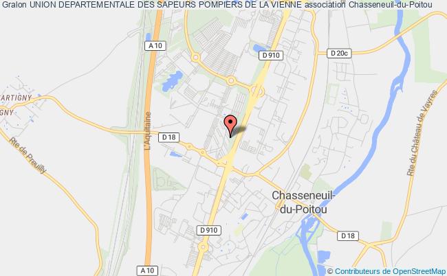 plan association Union Departementale Des Sapeurs Pompiers De La Vienne Chasseneuil-du-Poitou