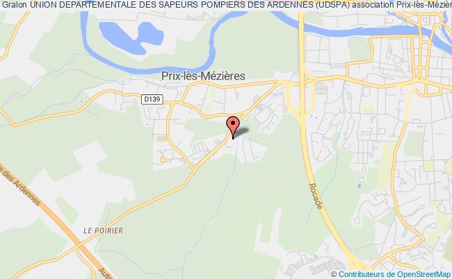 plan association Union Departementale Des Sapeurs Pompiers Des Ardennes (udspa) Prix-lès-Mézières