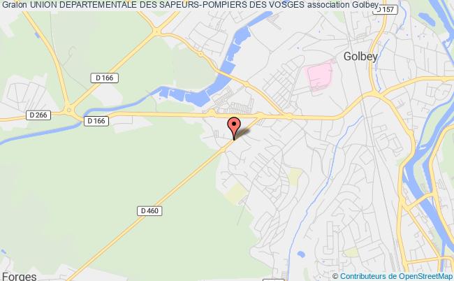 plan association Union Departementale Des Sapeurs-pompiers Des Vosges Golbey