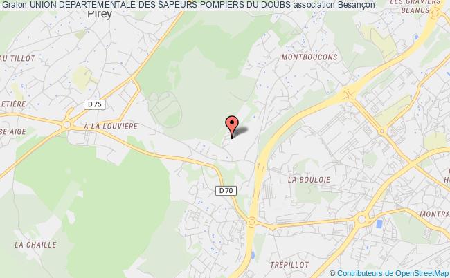 plan association Union Departementale Des Sapeurs Pompiers Du Doubs Besançon