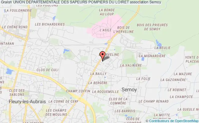 plan association Union Departementale Des Sapeurs Pompiers Du Loiret Semoy