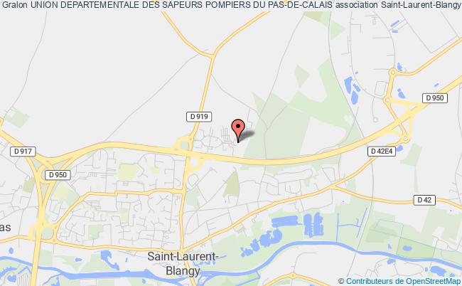plan association Union Departementale Des Sapeurs Pompiers Du Pas-de-calais Saint-Laurent-Blangy cedex