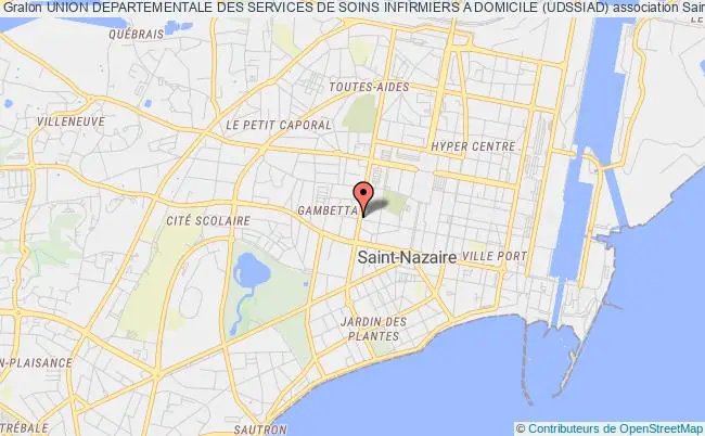 plan association Union Departementale Des Services De Soins Infirmiers A Domicile (udssiad) Saint-Nazaire