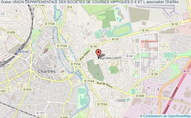 plan association Union Departementale Des Societes De Courses Hippiques D E Et L Chartres