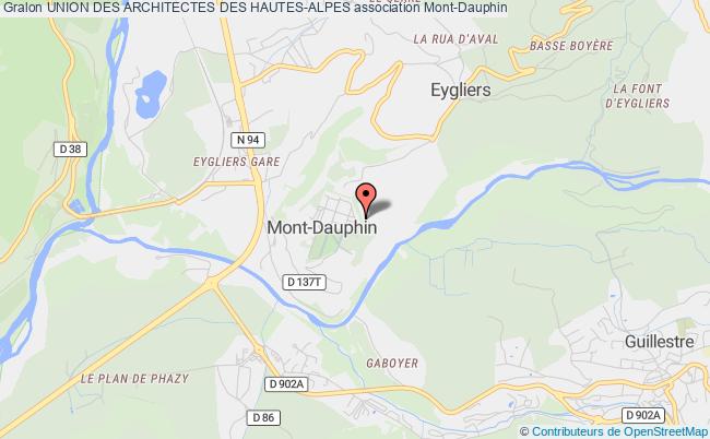 plan association Union Des Architectes Des Hautes-alpes Mont-Dauphin