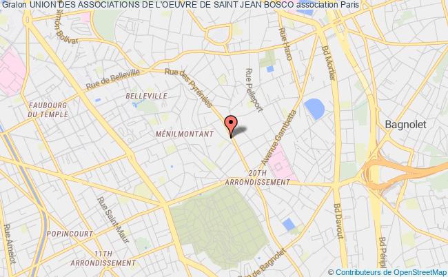 plan association Union Des Associations De L'oeuvre De Saint Jean Bosco Paris