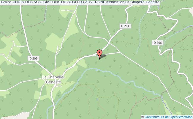 plan association Union Des Associations Du Secteur Auvergne La    Chapelle-Geneste