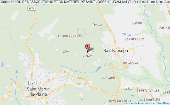 plan association Union Des Associations Et Du MatÉriel De Saint Joseph ( Udam Saint Jo ) Saint-Joseph