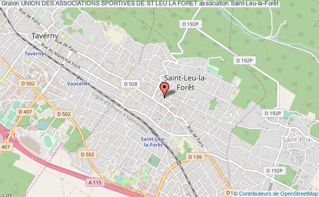 plan association Union Des Associations Sportives De St Leu La Foret Saint-Leu-la-Forêt