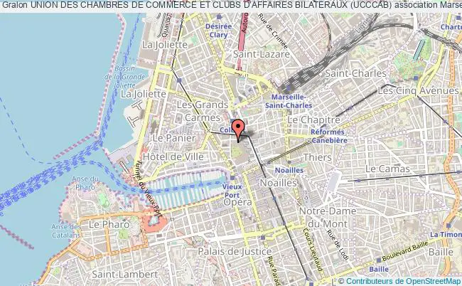 plan association Union Des Chambres De Commerce Et Clubs D'affaires Bilateraux (ucccab) Marseille cedex 1