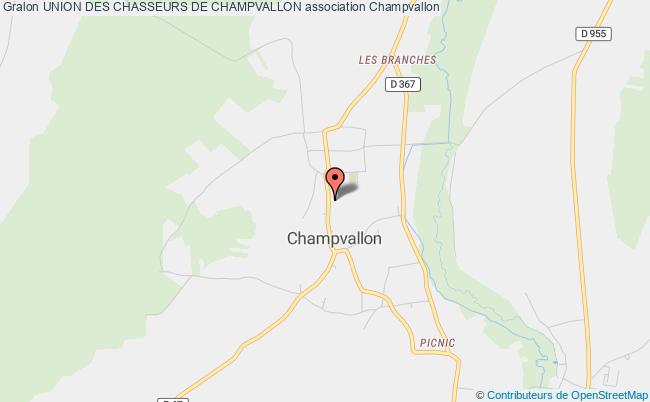 plan association Union Des Chasseurs De Champvallon Champvallon