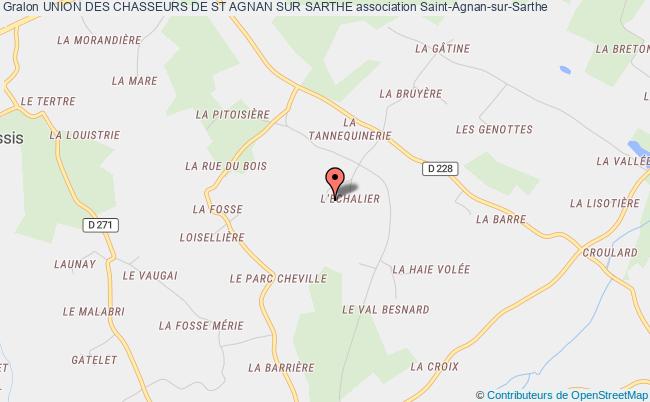plan association Union Des Chasseurs De St Agnan Sur Sarthe Saint-Agnan-sur-Sarthe