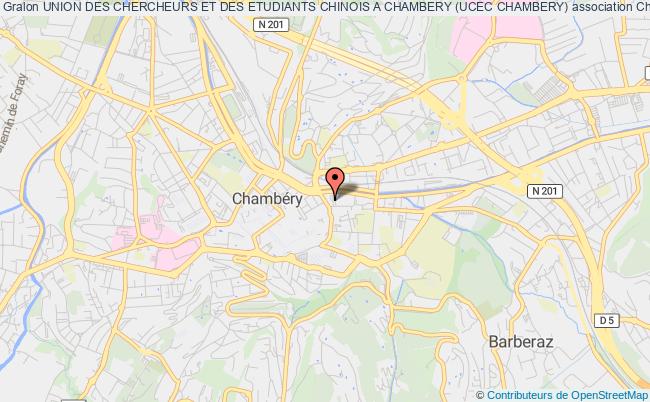 plan association Union Des Chercheurs Et Des Etudiants Chinois A Chambery (ucec Chambery) Chambéry