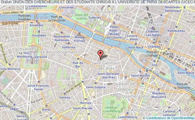 plan association Union Des Chercheurs Et Des Etudiants Chinois A L'universite De Paris Descartes (ucec-paris Descartes) Paris
