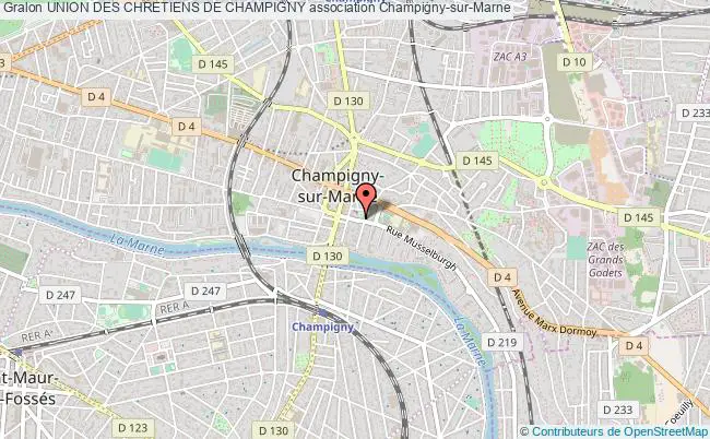 plan association Union Des Chretiens De Champigny Champigny-sur-Marne