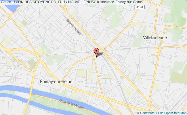 plan association Union Des Citoyens Pour Un Nouvel Epinay Épinay-sur-Seine