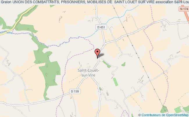 plan association Union Des Combattants, Prisonniers, Mobilises De  Saint Louet Sur Vire Saint-Louet-sur-Vire