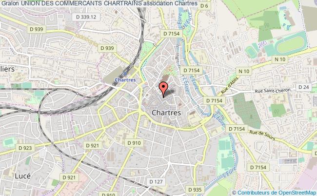 plan association Union Des Commercants Chartrains Chartres