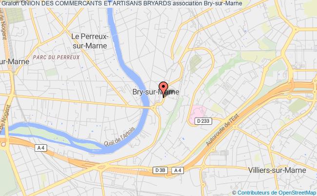 plan association Union Des Commercants Et Artisans Bryards Bry-sur-Marne