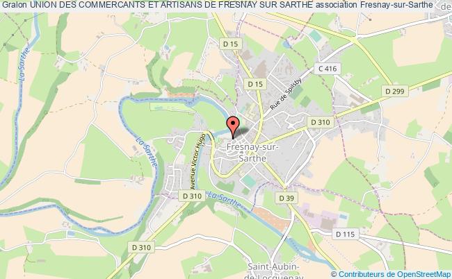 plan association Union Des Commercants Et Artisans De Fresnay Sur Sarthe Fresnay-sur-Sarthe