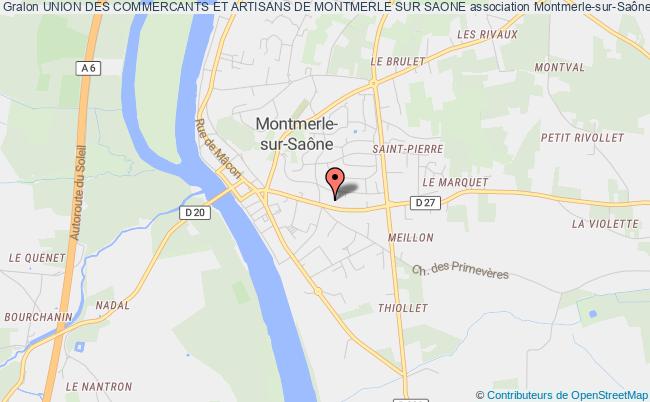 plan association Union Des Commercants Et Artisans De Montmerle Sur Saone Montmerle-sur-Saône
