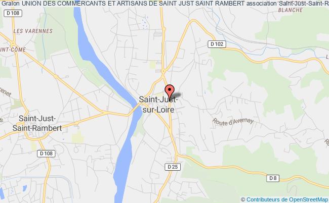 plan association Union Des Commercants Et Artisans De Saint Just Saint Rambert Saint-Just-Saint-Rambert