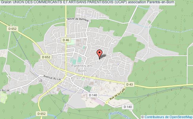 plan association Union Des Commercants Et Artisans Parentissois (ucap) Parentis-en-Born