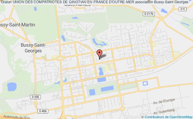 plan association Union Des Compatriotes De Qingtian En France D'outre-mer Bussy-Saint-Georges