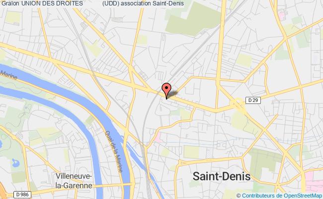 plan association Union Des Droites           (udd) Saint-Denis