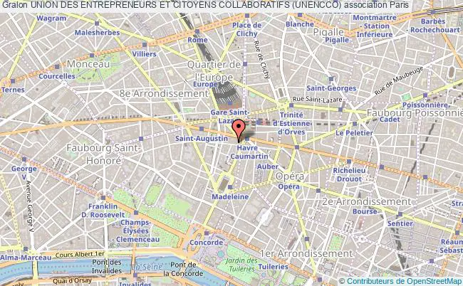 plan association Union Des Entrepreneurs Et Citoyens Collaboratifs (unencco) Paris
