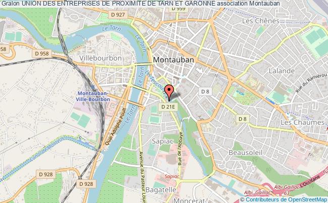 plan association Union Des Entreprises De Proximite De Tarn Et Garonne 