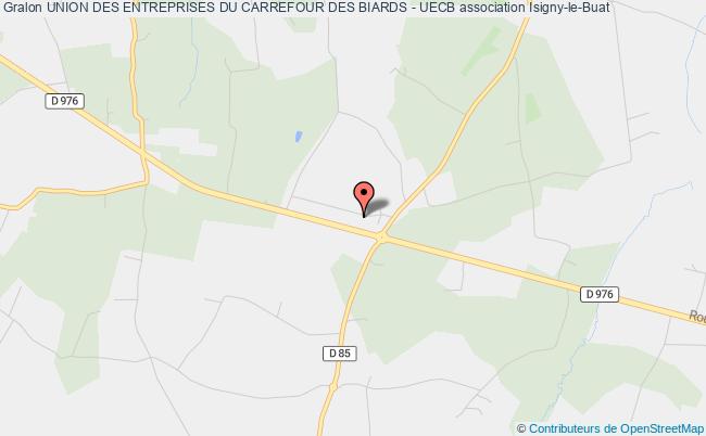 plan association Union Des Entreprises Du Carrefour Des Biards - Uecb Isigny-le-Buat
