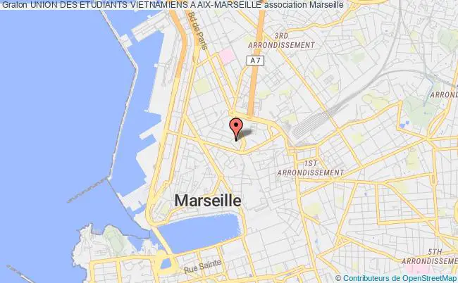plan association Union Des Etudiants Vietnamiens A Aix-marseille Marseille
