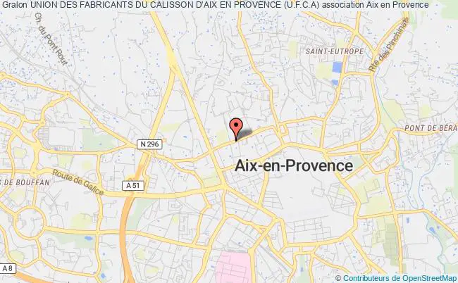 plan association Union Des Fabricants Du Calisson D'aix En Provence (u.f.c.a) Aix-en-Provence cedex 1