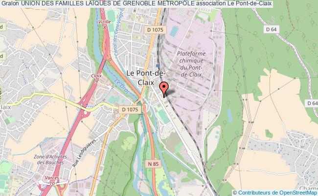 plan association Union Des Familles LaÏques De Grenoble Metropole Le    Pont-de-Claix