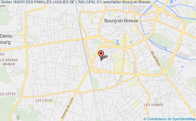 plan association Union Des Familles LaÏques De L'ain (ufal 01) Bourg-en-Bresse