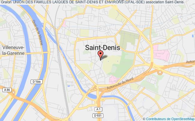 plan association Union Des Familles LaÏques De Saint-denis Et Environs (ufal-sde) Saint-Denis