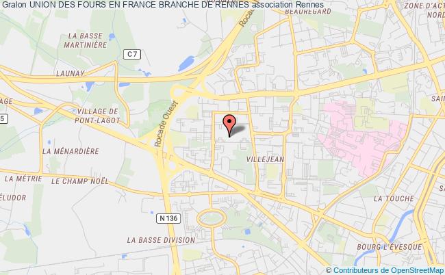 plan association Union Des Fours En France Branche De Rennes Rennes