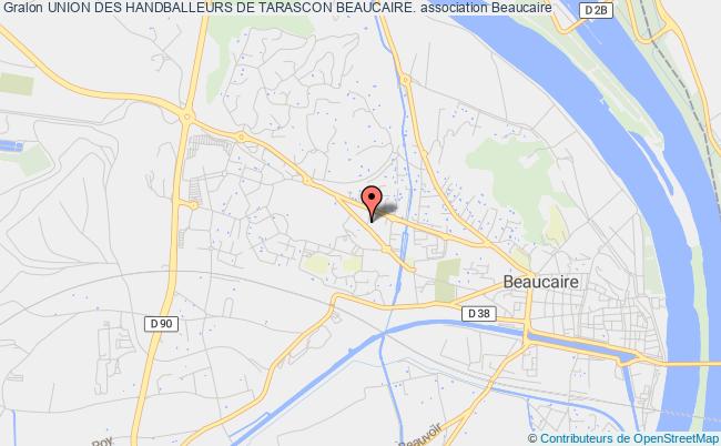 plan association Union Des Handballeurs De Tarascon Beaucaire. Beaucaire