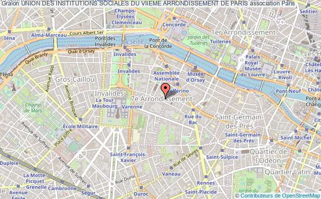 plan association Union Des Institutions Sociales Du Viieme Arrondissement De Paris Paris