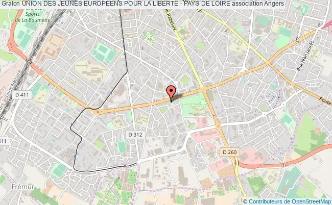 plan association Union Des Jeunes Europeens Pour La Liberte - Pays De Loire Angers
