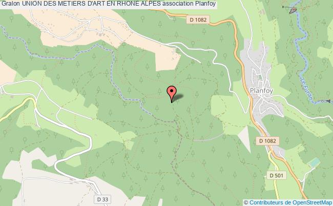 plan association Union Des Metiers D'art En Rhone Alpes Planfoy