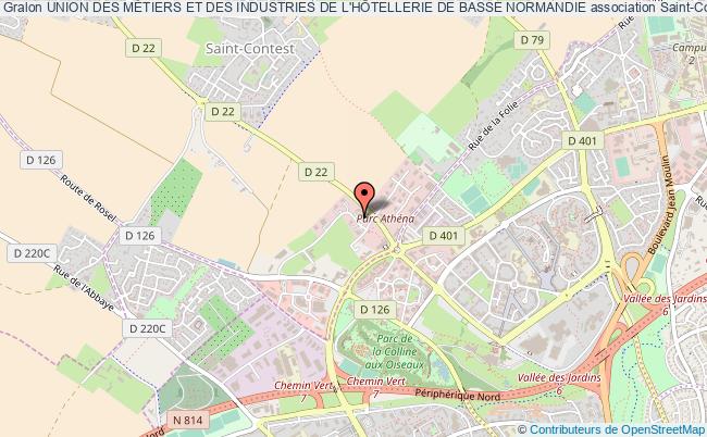 plan association Union Des MÉtiers Et Des Industries De L'hÔtellerie De Basse Normandie Saint-Contest