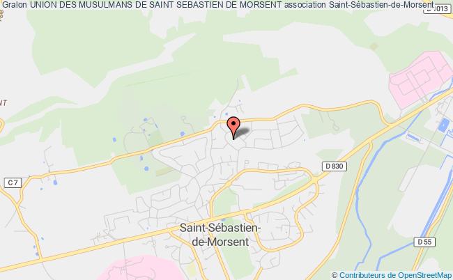 plan association Union Des Musulmans De Saint Sebastien De Morsent Saint-Sébastien-de-Morsent