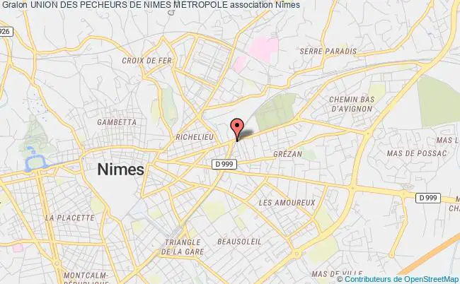 plan association Union Des Pecheurs De Nimes Metropole Nîmes