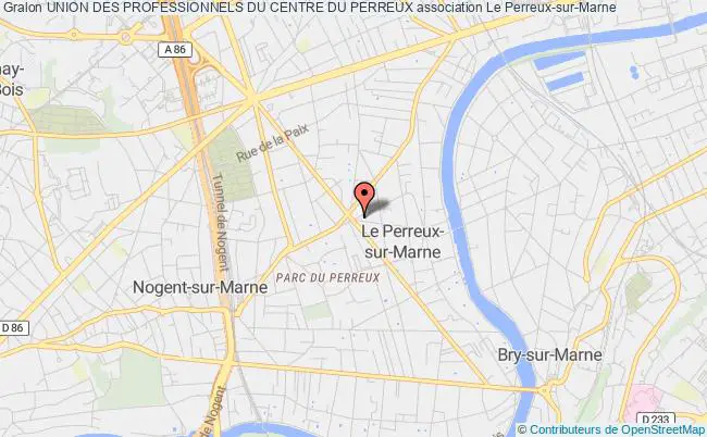 plan association Union Des Professionnels Du Centre Du Perreux Le Perreux-sur-Marne