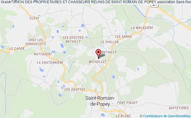 plan association Union Des Proprietaires Et Chasseurs Reunis De Saint Romain De Popey Saint-Romain-de-Popey
