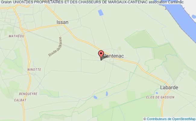 plan association Union Des Proprietaires Et Des Chasseurs De Margaux-cantenac Margaux-Cantenac